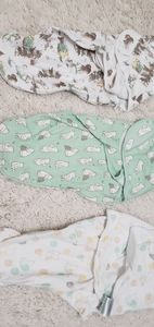 3 Disney themed Swaddle Sacks